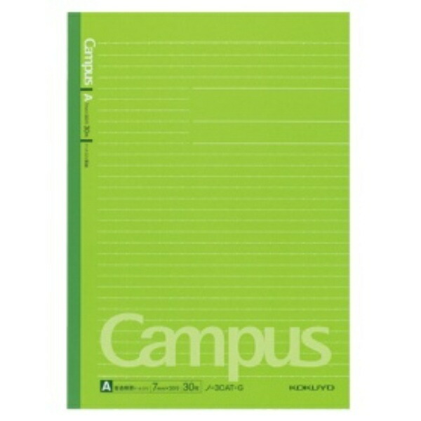 Kokuyo Campus Notebook Dotted Ruled B5 A-Ruled 30 Sheets Green No. 3CAT-G