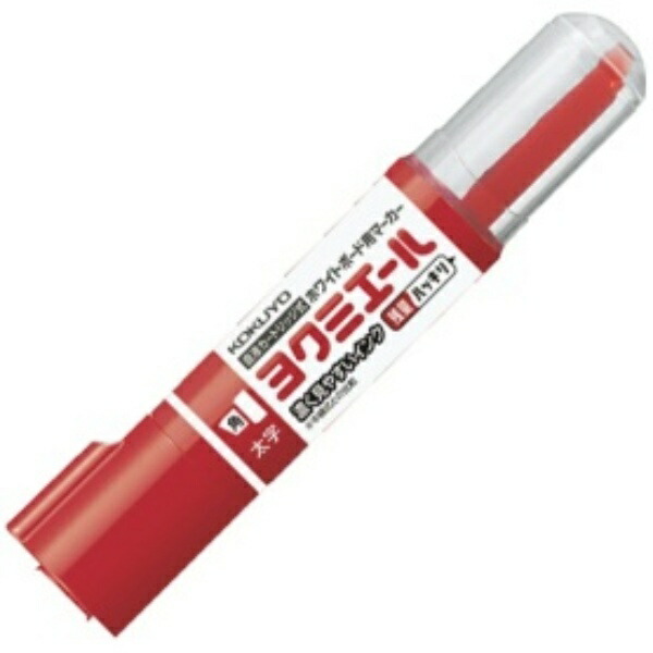 KOKUYO Whiteboard Marker Yokumier Bold Tip, Square Nib Red PM-B513NR 1 piece