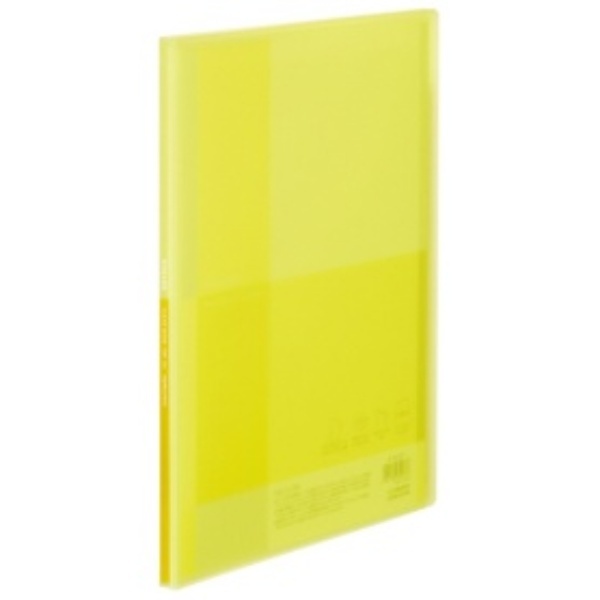 KOKUYO Clear Book (Glassele) Fixed Type A4 Vertical 10 Pockets Yellow LAR-GL10Y 1 Book