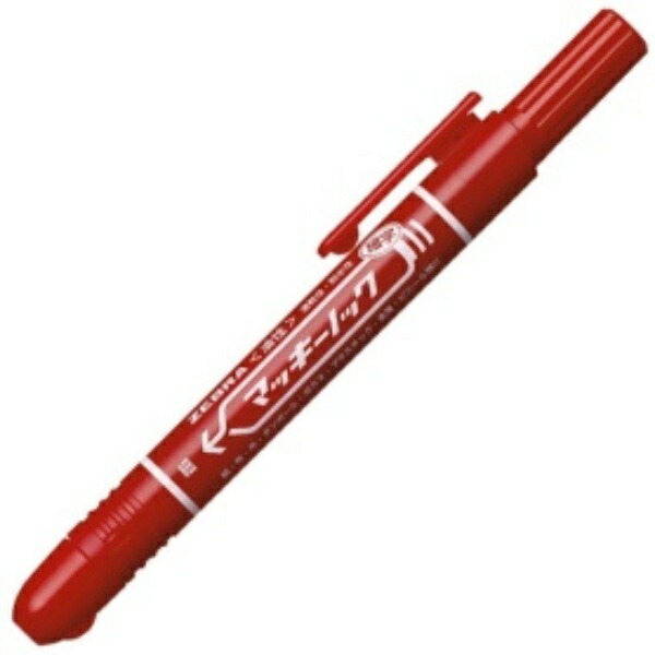 Zebra Oil-Based Marker Mackie Knock Fine Point Red P-YYS6-R 1 Piece