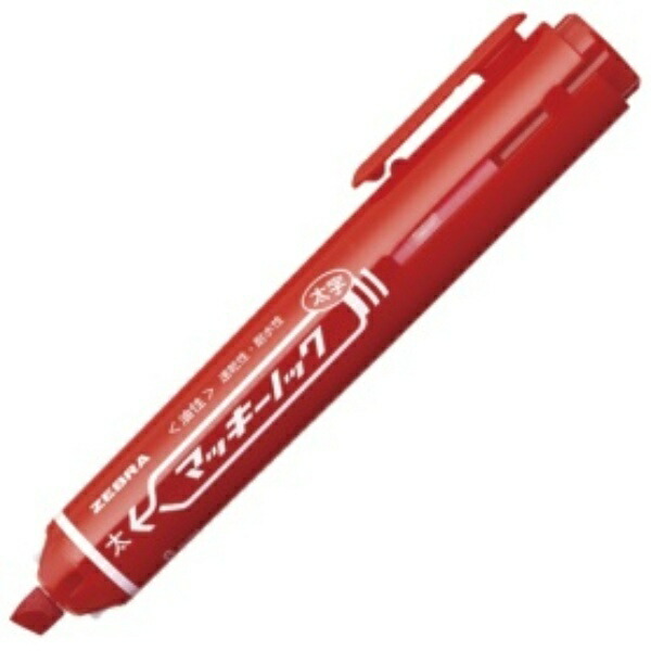 Zebra Oil-Based Marker Mackie Knock Bold Red P-YYSB6-R 1 piece