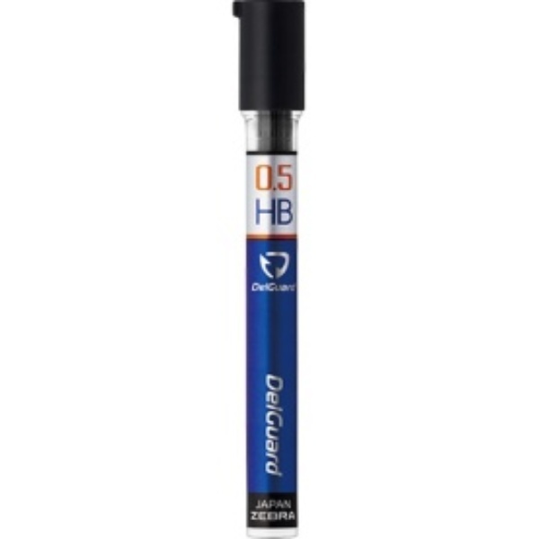 Zebra Delguard Mechanical Pencil Refill 0.5 HB P-LD10-HB Body Size: 9.8 x 80 x 10.8 mm / 0.38 x 3.16 x 0.43 inches