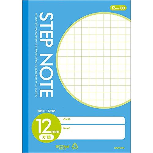 Sakura Cray-Pas Learning Notebook 12mm Grid N140 Blue