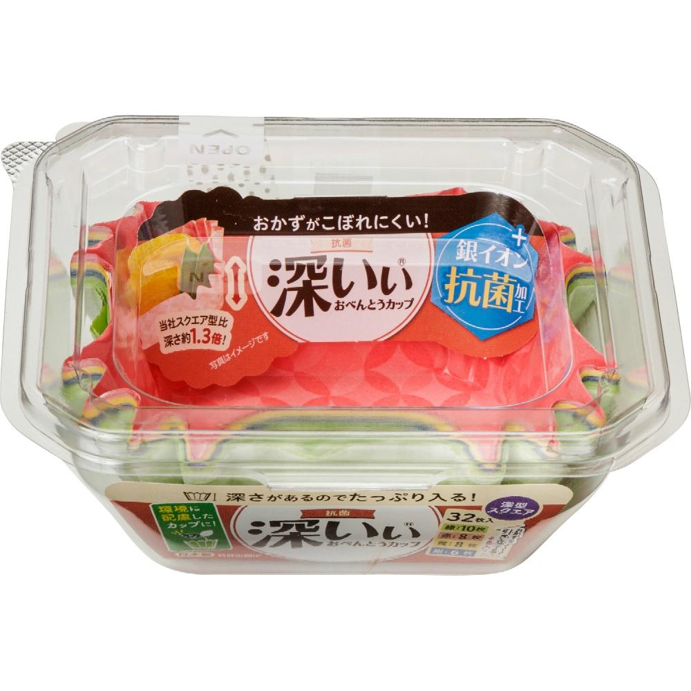 Toyo Aluminum Lunch Cup Side Dish Cup Deep Antibacterial Deep Type Disposable Square 32-Pack S1870