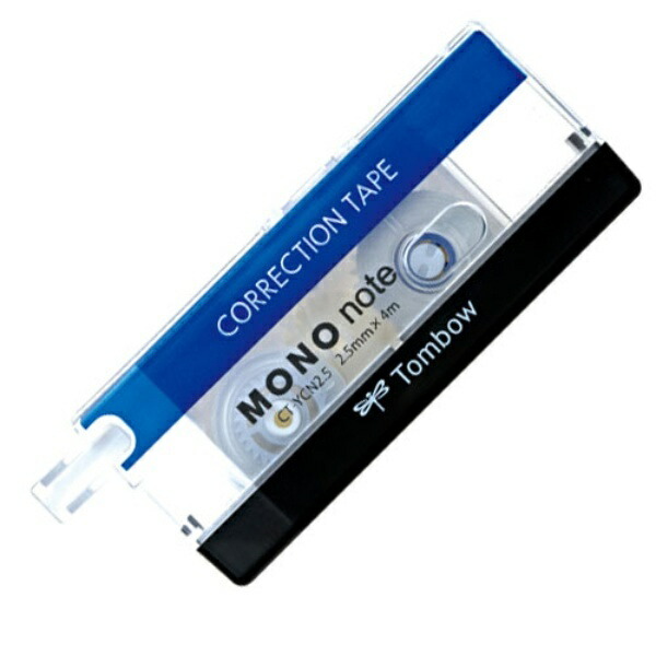 Tombow Pencil Correction Tape 2.5mm MONO Mono Note (Ultra-Fine 2.5mm Width) Disposable Type 4m 1 Piece CT-YCN2.5