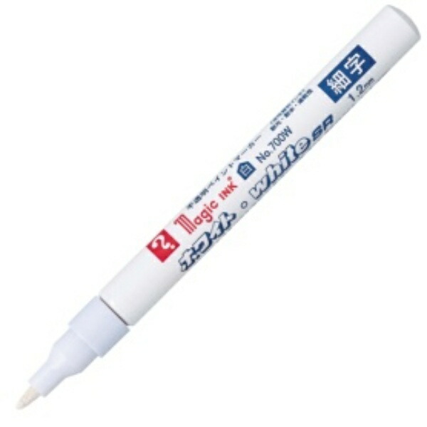 Teranishi Chemical Oil-Based Paint Marker Magic Ink White SR No.700W (Fine Tip) M700W 1 Piece
