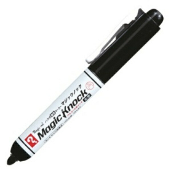 Teranishi Chemical Knock-Type Oil-Based Marker Magic Knock Bold Black MKFP-T1 1 Piece