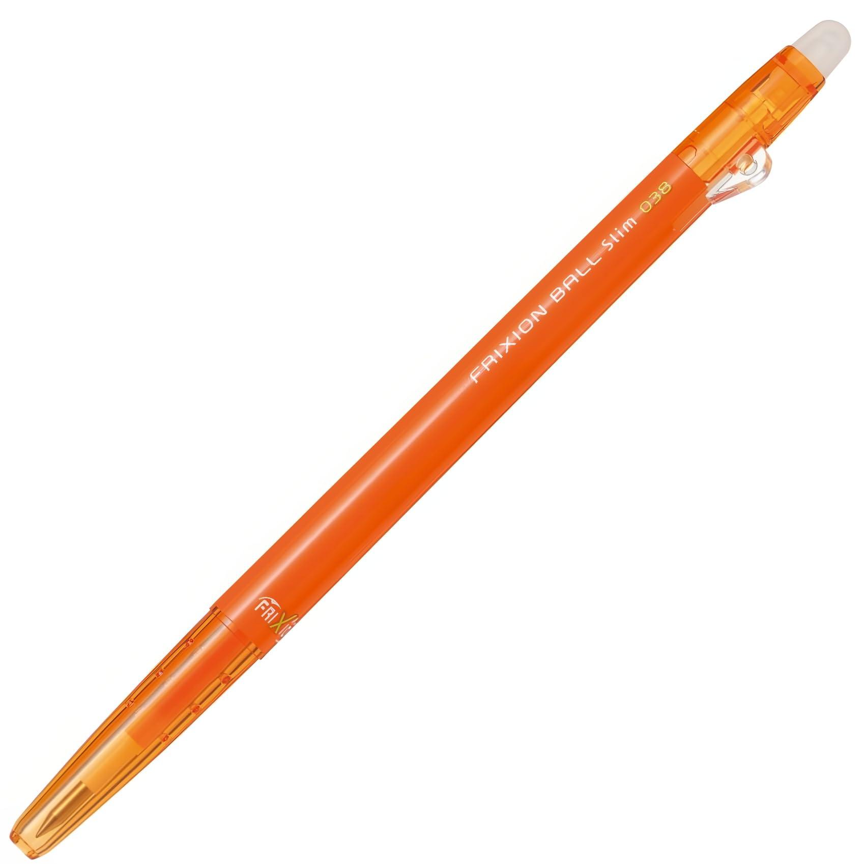 Pentel Frixion Ball Slim 038 Ballpoint Pen Apricot Orange (LFBS-18UFAO)