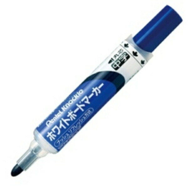 Pentel Whiteboard Marker Knockle Medium Round Tip Blue EMWLM-C 1 piece