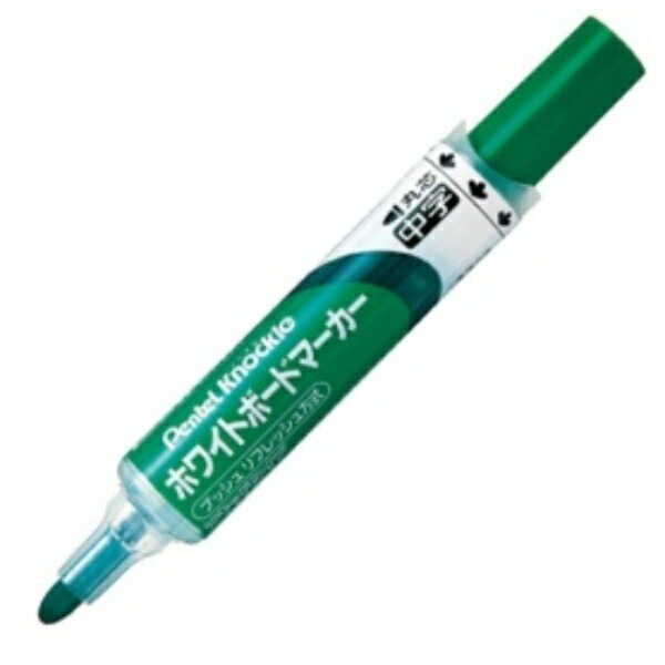 Pentel Whiteboard Marker Knockle Medium Round Tip Green EMWLM-D 1 piece