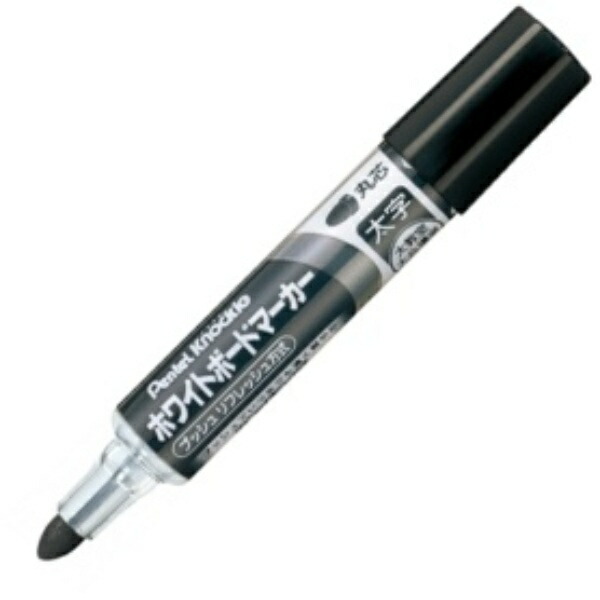 Pentel Whiteboard Marker Knockle Bold Round Tip Black EMWL5W-A 1 piece