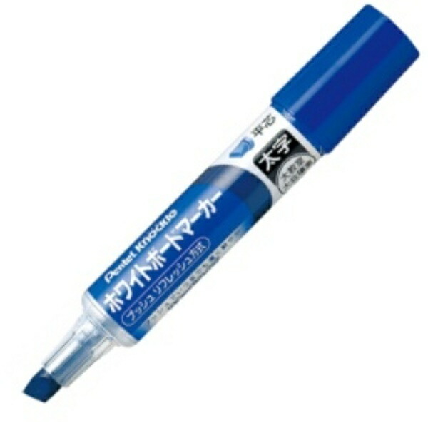 Pentel Whiteboard Marker Knockle Bold Flat Tip Blue EMWL6W-C 1 piece