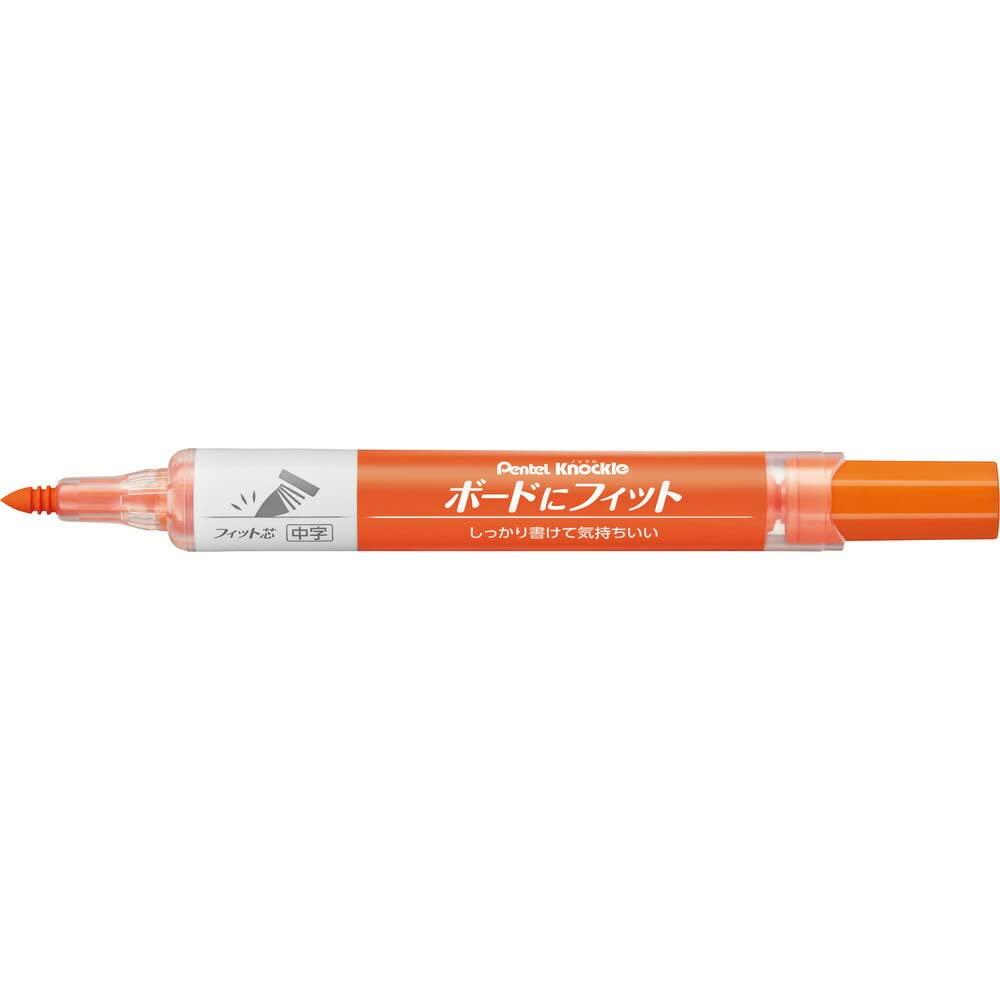 Pentel Whiteboard Marker Knockle Board Fit Medium Orange EMWL5SBF-F