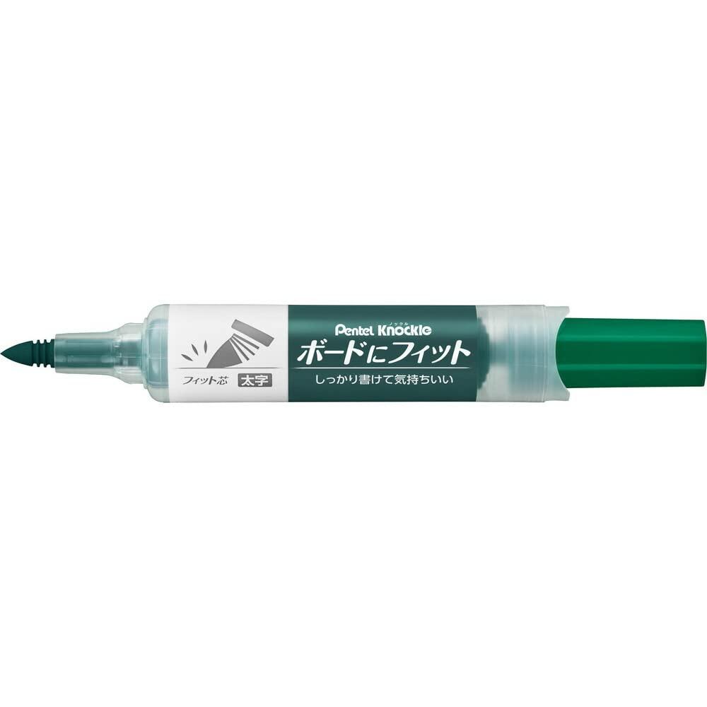 Pentel Whiteboard Marker Knockle Board Fit Bold Green EMWL5BF-D