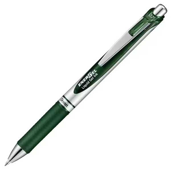 Pentel Gel Ink Ballpoint Pen Energel 0.7mm Fine Forest Green BL77-D3