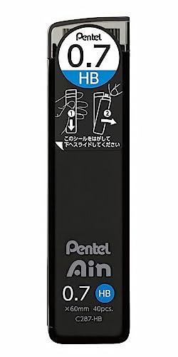 Pentel Ain Replacement Leads for Mechanical Pencils | 0.7mm | HB | 40 Leads