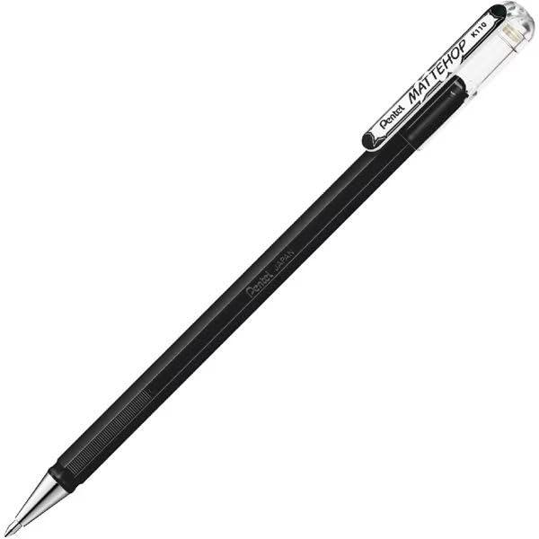 Pentel Gel Ink Ballpoint Pen Matt Hop 1.0mm Black K110-VA