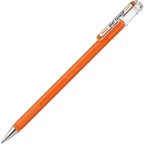Pentel Gel Ink Ballpoint Pen Matt Hop 1.0mm Orange K110-VF