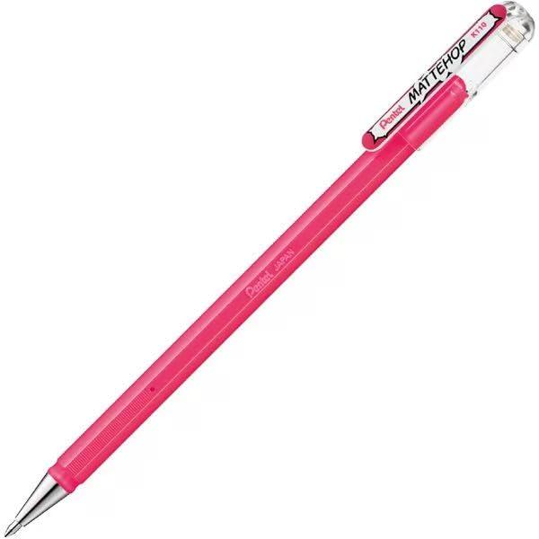 Pentel Gel Ink Ballpoint Pen Matte Hop 1.0mm Pink K110-VP