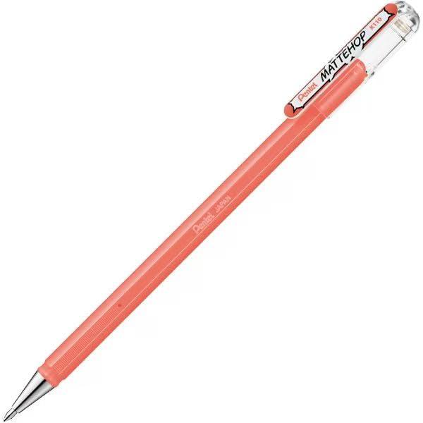 Pentel Gel Ink Ballpoint Pen Matte Hop 1.0mm Coral Pink K110-VP2