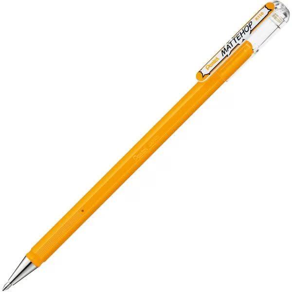 Pentel Gel Ink Ballpoint Pen Matt Hop 1.0mm Yellow Orange K110-VF2