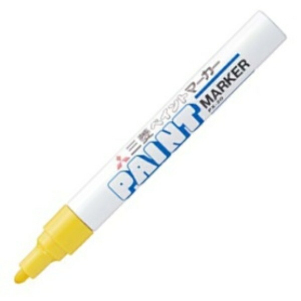 Mitsubishi Pencil Oil-Based Paint Marker Medium Round Tip Yellow PX20.2 1 Piece