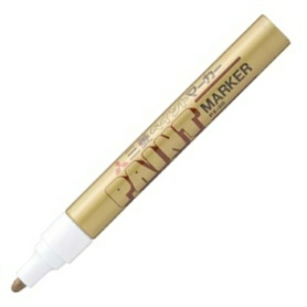 Mitsubishi Pencil Oil-Based Paint Marker Medium Round Tip Gold PX20.25 1 Piece