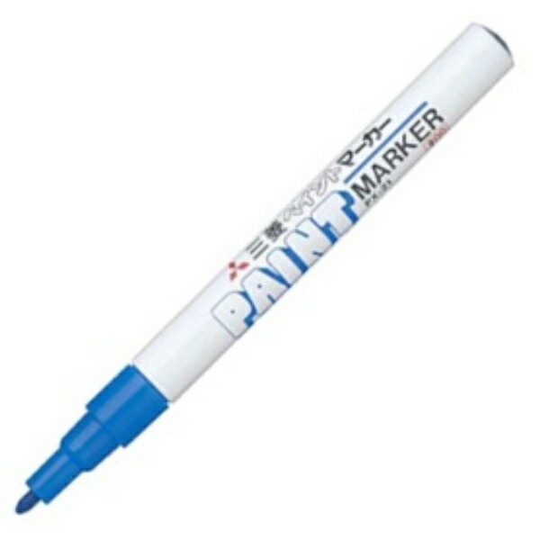 Mitsubishi Pencil Oil-Based Paint Marker Fine Round Tip Blue PX21.33 1 Piece