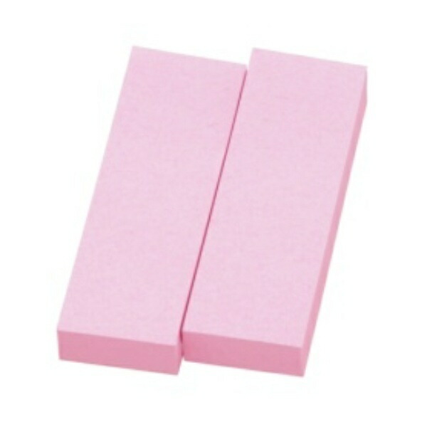Lion Office Supplies Repeta Reusable Sticky Notes 76.2 x 25.4 mm Pink RL-12 1 Pack (2 Books)
