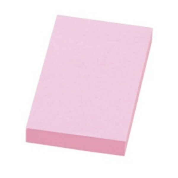 Lion Office Supplies Repeta Reusable Sticky Notes 76.2×50.8mm Pink RL-15 1 Pad