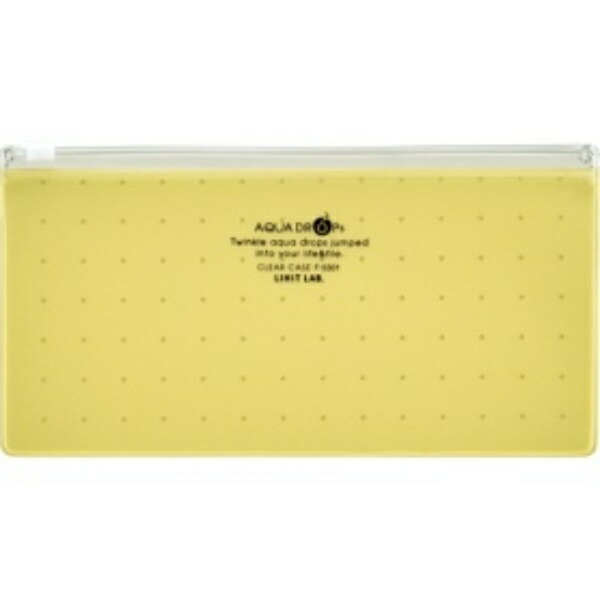 Rihitorabu Aqua Drops Clear Case PEN (Passbook) Yellow F5301-5