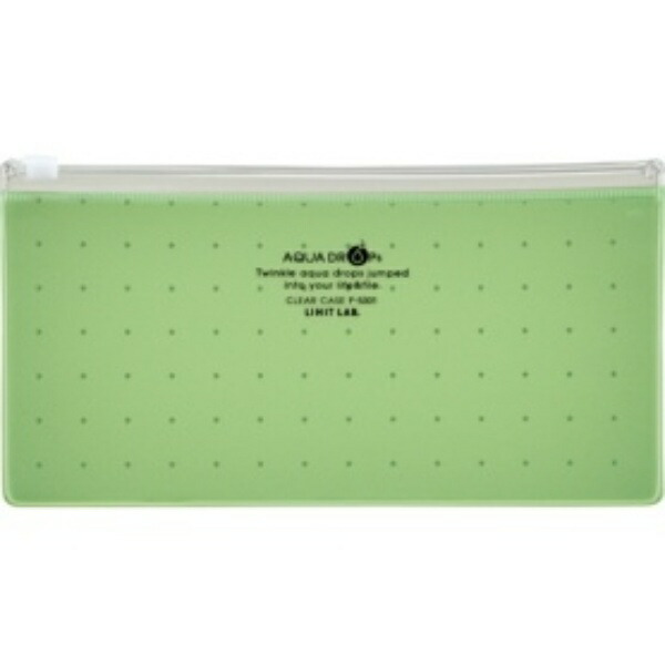 Rihitorabu Aqua Drops Clear Case PEN (Passbook) Yellow-Green F5301-6