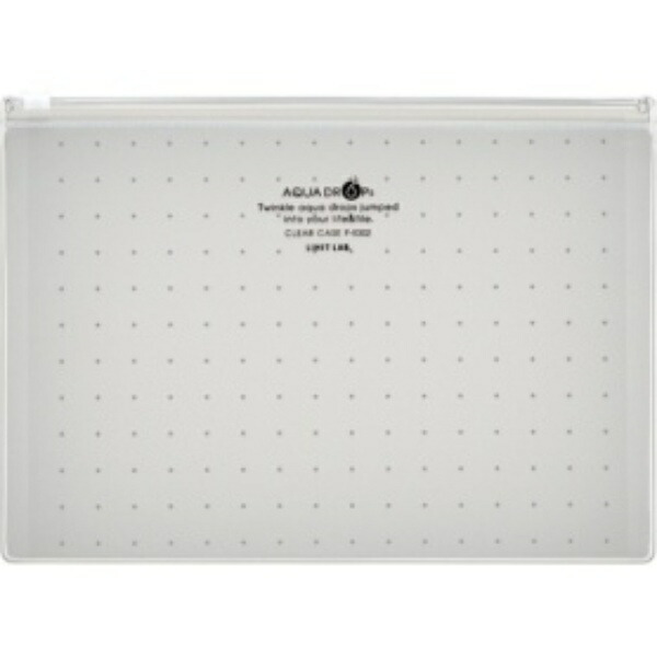 Rihitorabu Aqua Drops Clear Case A5 Milky White F5302-1