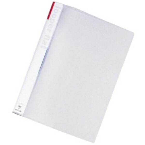 Rihitorabu Slim Ring Binder Looper Flat File A4 2-Hole Red F52-3