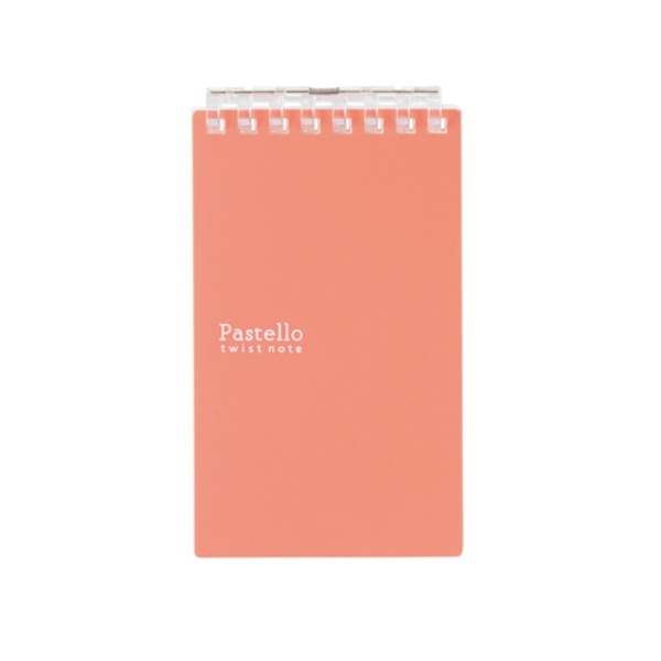 Lihit Lab. Pastello Twist Notebook (Memo Size) 3 Red Memo Size 8-Hole N-1961-3