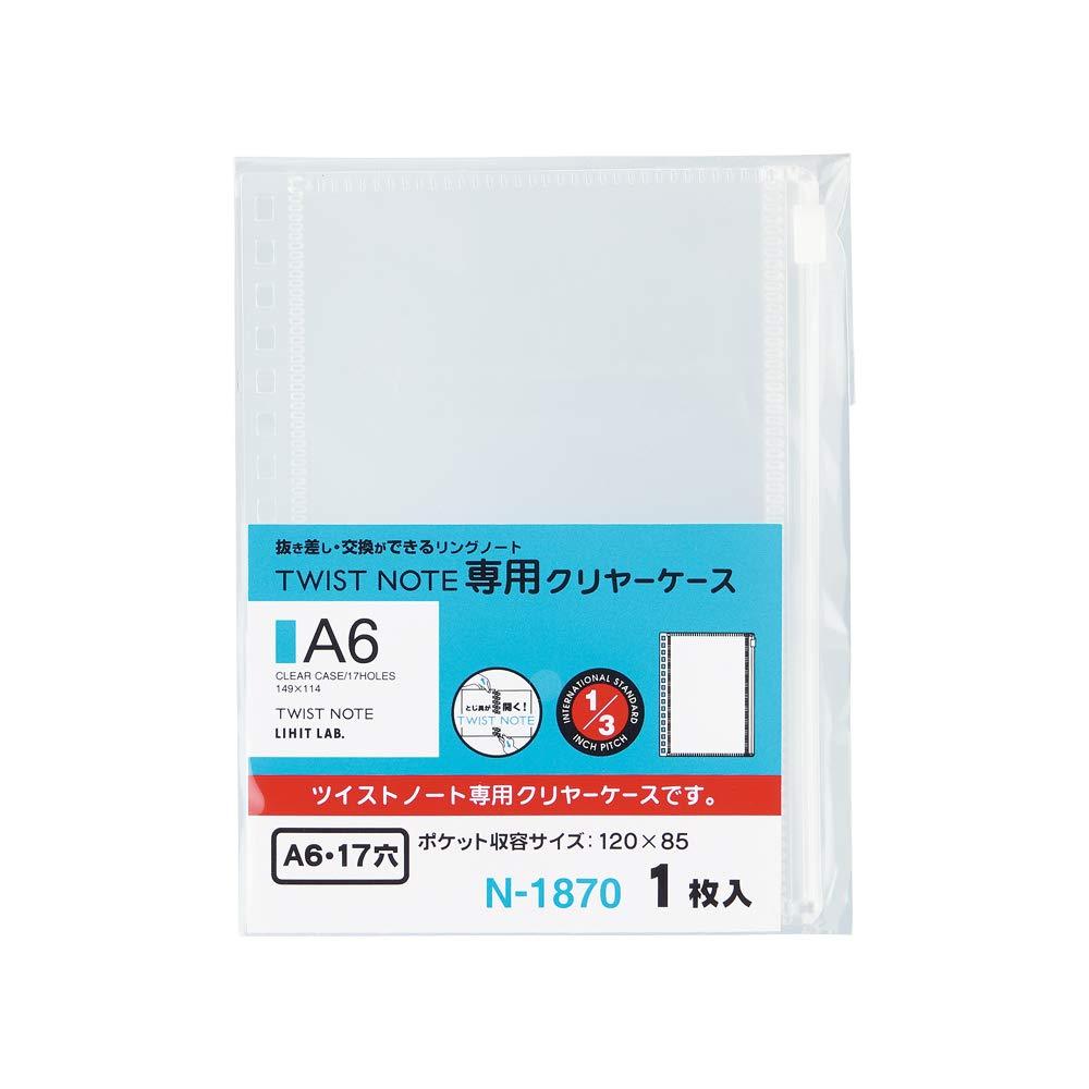 Rihitorabu Twist Note Dedicated Clear Case A6 1 Sheet N-1870