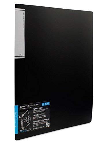 Rihitora Clear Book (Slim Type) A4 10P Black N7110-24