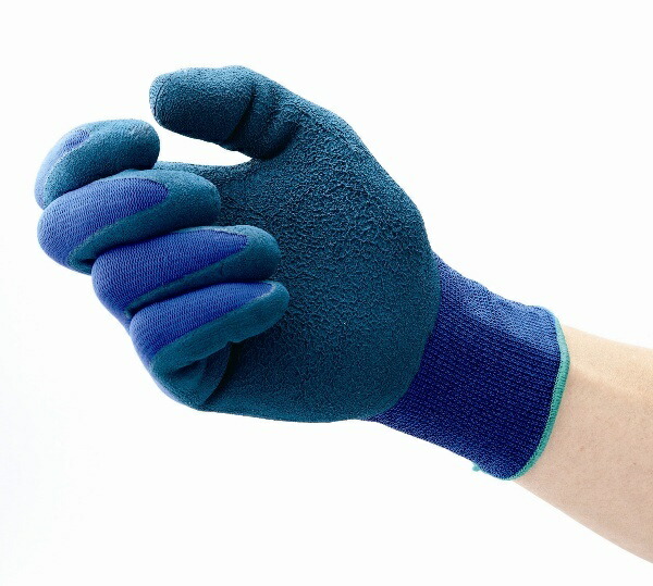 [Dunlop Home Products] DigiHand Powerful Fit Blue S Work Gloves Natural Rubber