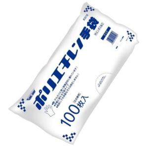 Kawanishi Kogyo Polyethylene Gloves, External Embossed, Economy Clear SS #2018, 1 Pack (100 pieces)