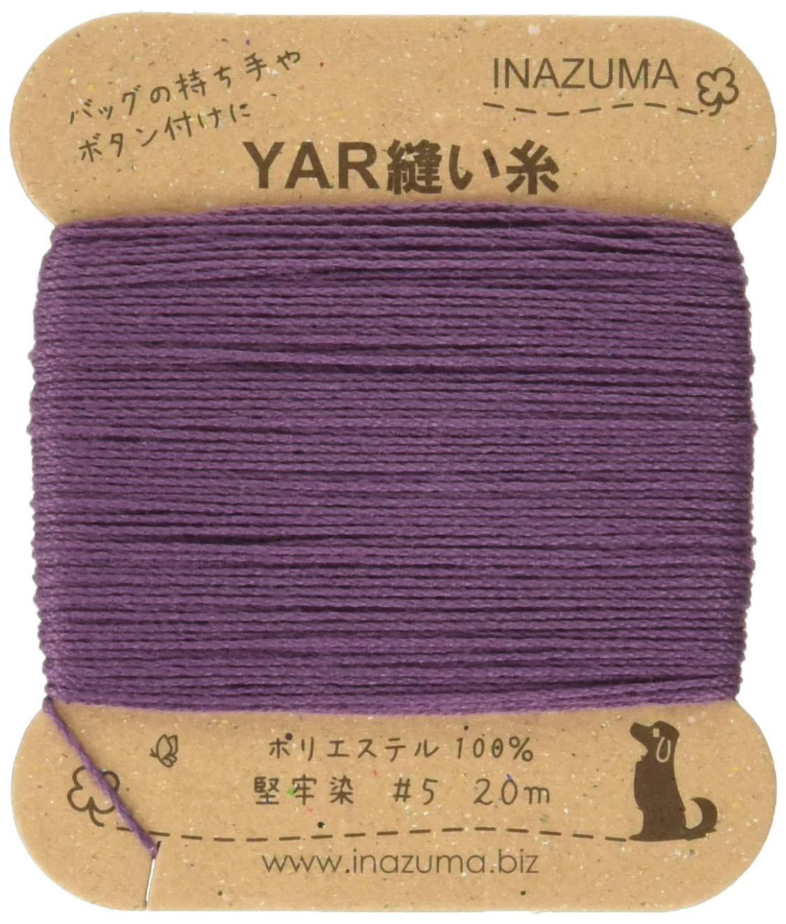 INAZUMA YAR Sewing Thread No. 5 20m Spool #17 Purple YAR5-17