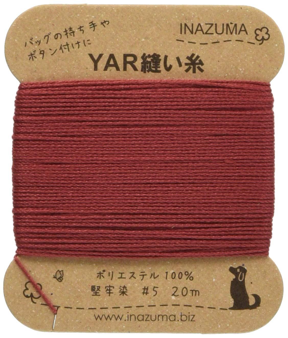 INAZUMA YAR Sewing Thread No. 5 20m Roll #2 Red YAR5-2