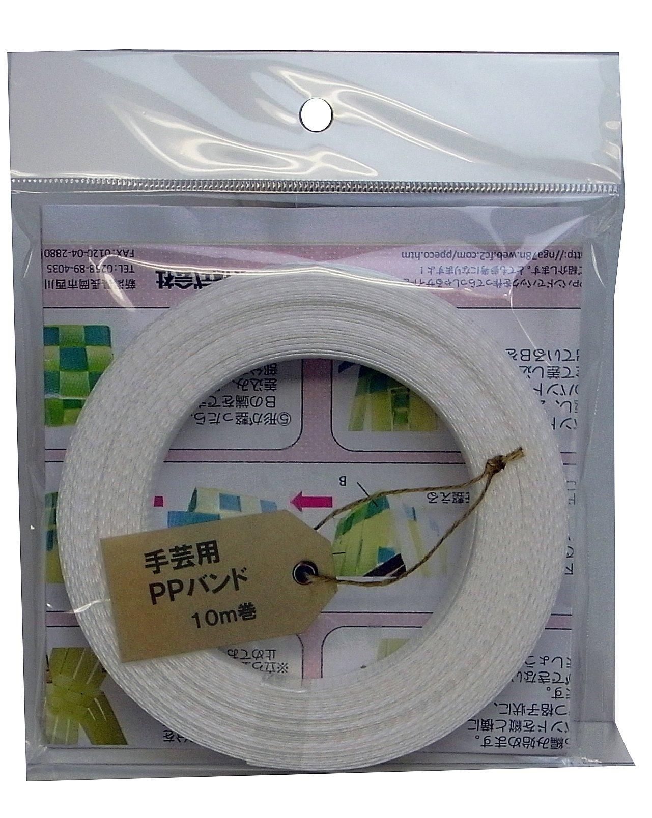 Shinetsu Kogyo Craft PP Band, 15.5mm Width, 10m Length, White
