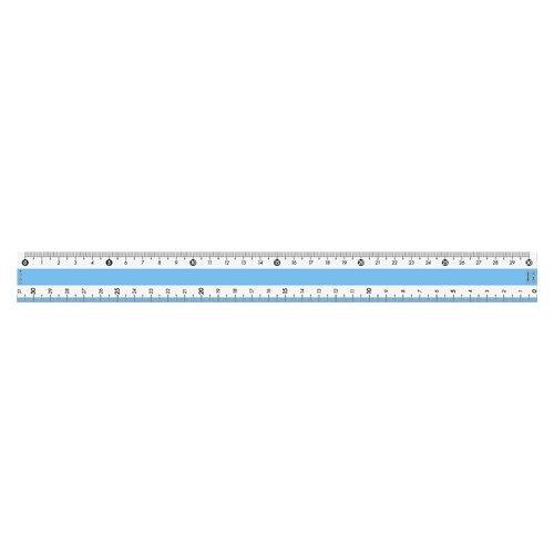 Kyoei Plastic Color Ruler 30cm Blue CPK-30-B