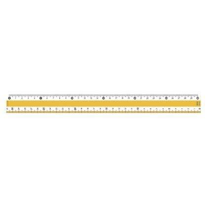 Kyoei Plastic Color Ruler 30CM Yellow (CPK-30-Y)