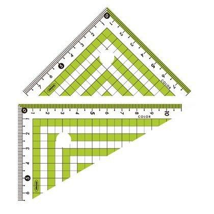 Kyoei Plastic Color Triangle Ruler Green (CPK-120-G)