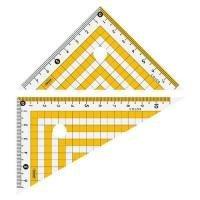 Kyoei Plastic Color Triangle Ruler Yellow