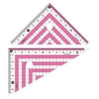 Kyoei Plastic Color Triangle Ruler Pink (CPK-120-P)