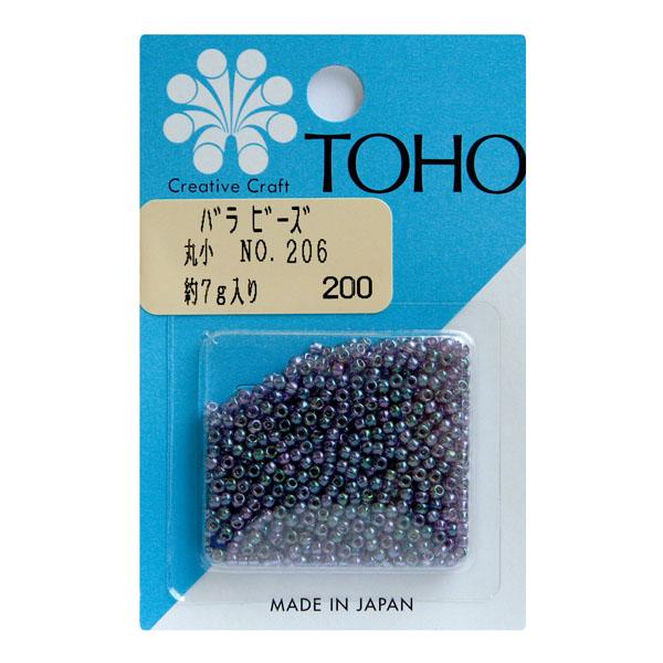 TOHO Maruko Beads Loose Pack Beads Approx. 2.2mm Outer Diameter Approx. 7g Per Pack No. 206