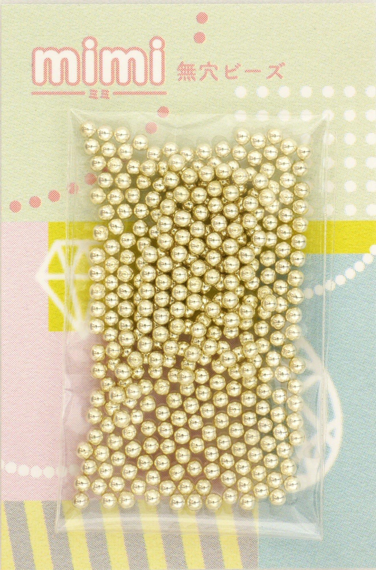 TOHO mimi Mimi No-Hole Beads Extra Small Approx. 1.5mm Outer Diameter No.PF558 Gold Approx. 320 Beads