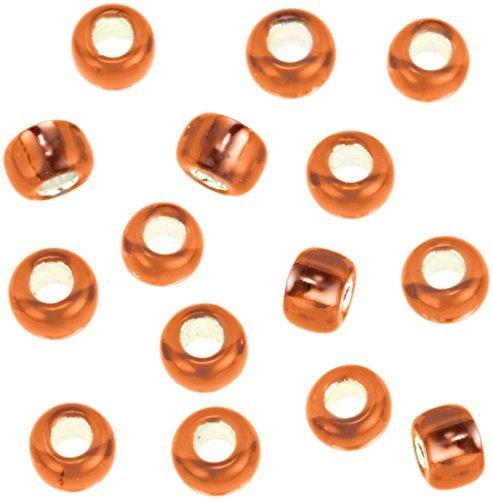 Beads, Glass Beads, Round Special Small, Silver Plated/34 Brown